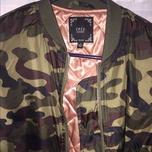 Camo bomber jacket